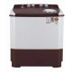 LG 8.0 kg Semi-Automatic Top Load Washing Machine, Burgundy (P8035SRAZ)